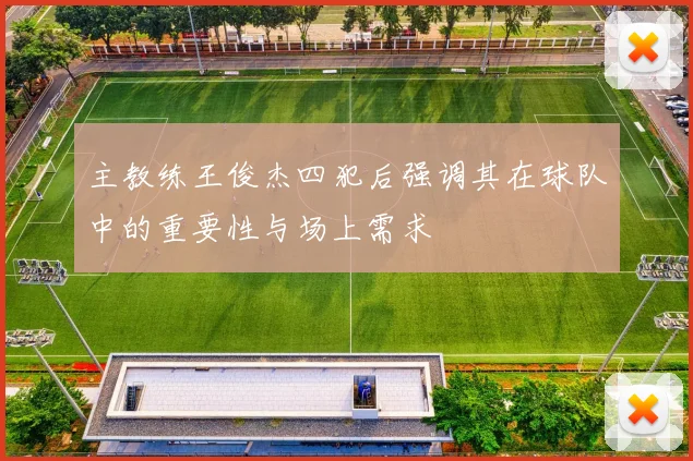主教练王俊杰四犯后强调其在球队中的重要性与场上需求